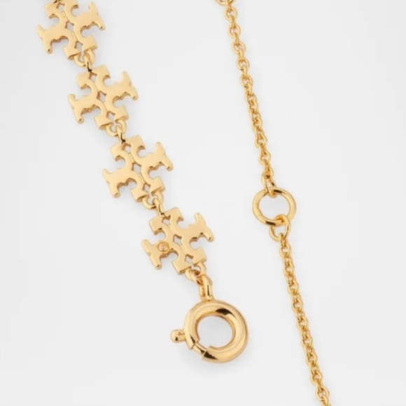 Tory Burch Gold Logo Necklace - Picture 5 of 6